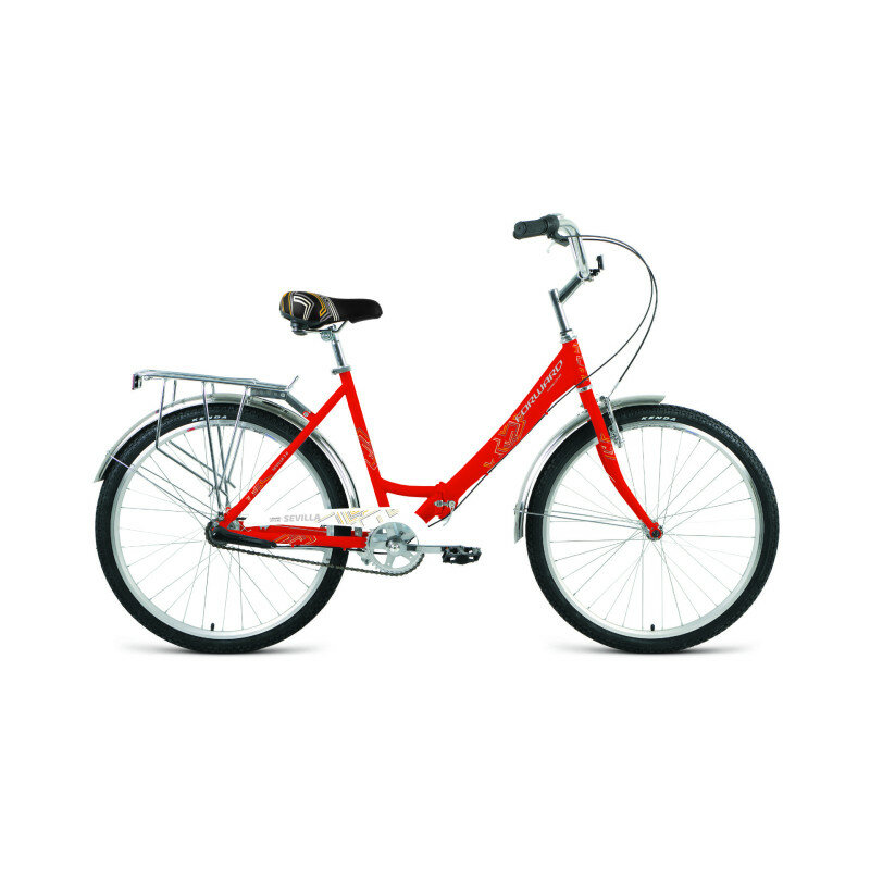 Городской велосипед FORWARD Sevilla 26 3.0 (2021) красный