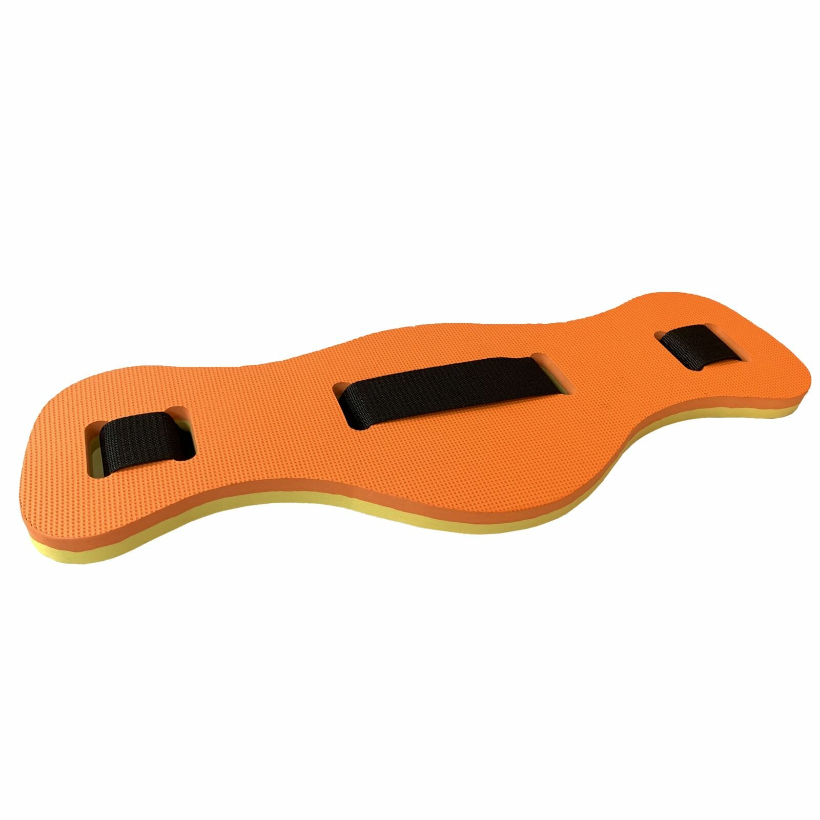 Пояс страховочный 2-х цветный 62х22х23 см для аквааэробики E39341 (оранжево/желтый)