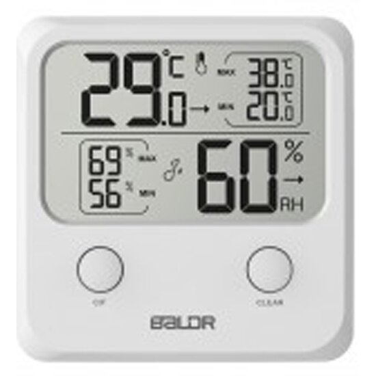 Термогигрометр цифровой с тенденцией изменения температуры и влажности BALDR B0335TH-2