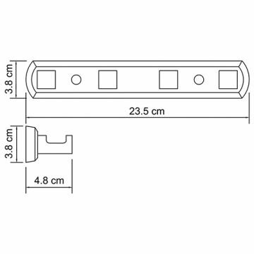 Кронштейн настенный Wasserkraft Dill K-3974 хром - фотография № 2