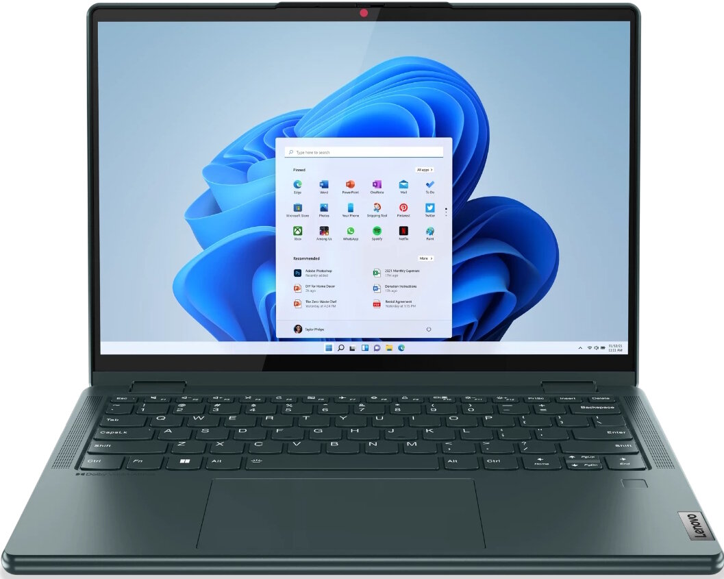 Ноутбук/ Lenovo Yoga 6 13ALC7 13.3"(1920x1200 IPS)/Touch/AMD Ryzen 5 5500U(2.1Ghz)/8192Mb/512SSDGb/noDVD/Int:AMD Radeon/Cam/BT/WiFi/59WHr/war 1y/