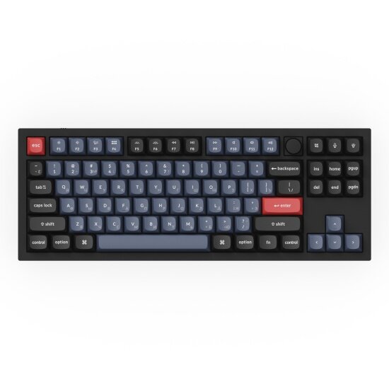 Клавиатура KEYCHRON Q5-M3, RGB, Brown Switch, 100 кнопок, Black