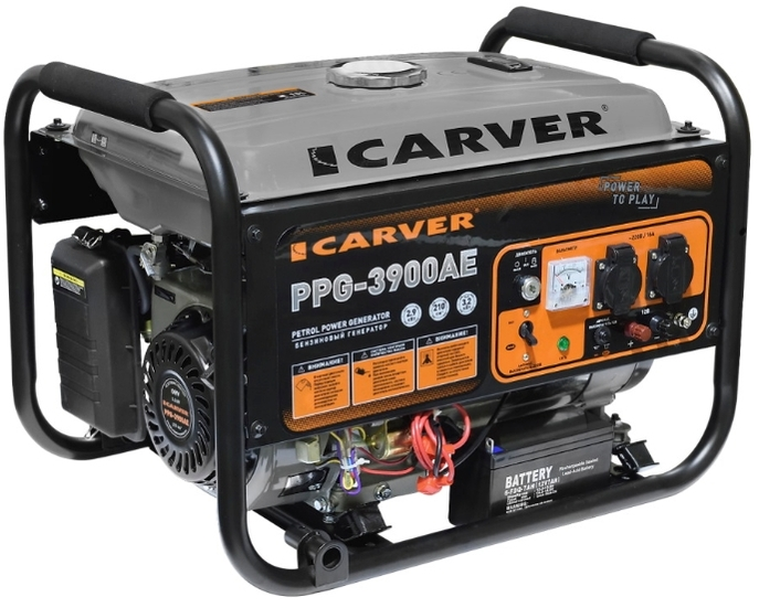 Бензиновый генератор Carver PPG-3900AE (3200 Вт)