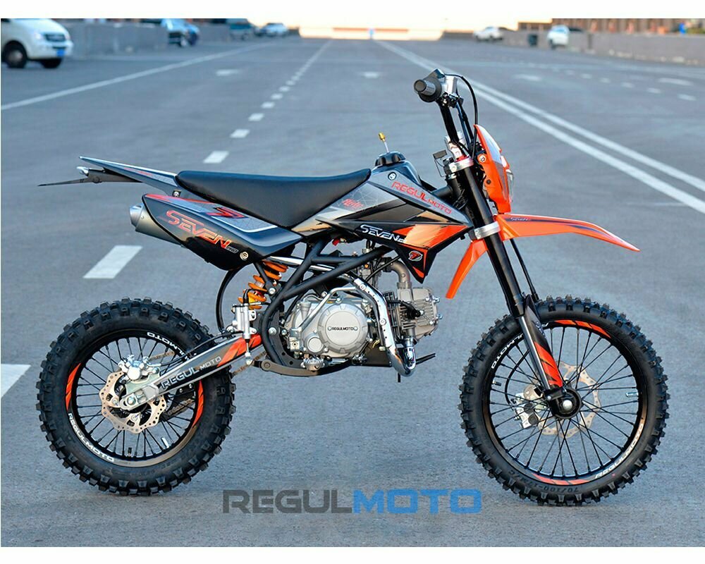 Питбайк Regulmoto SEVEN PRO 17/14 Черный/ оранжевый 203299-1