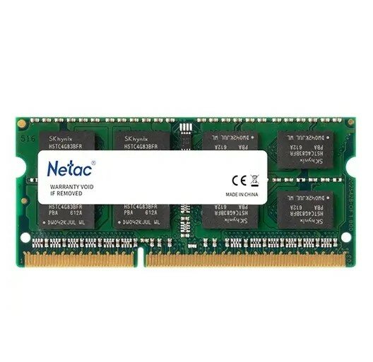 Оперативная память Netac Basics 8 ГБ DDR3L 1600 МГц SODIMM CL11 NTBSD3N16SP-08