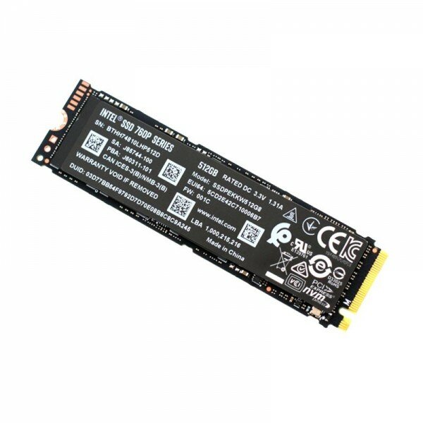 Накопитель SSD Intel Original PCI-E x4 512Gb SSDPEKKW512G8XT 760p Series M.2 2280