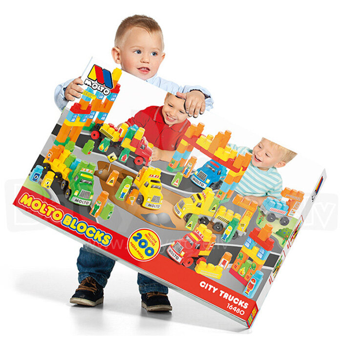 Конструктор Molto Blocks 16480 (200 деталей) City Trucks