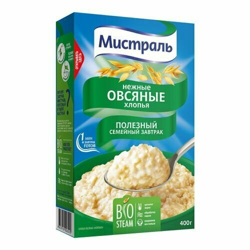 Хлопья Мистраль Овсяные Экстра 400 г