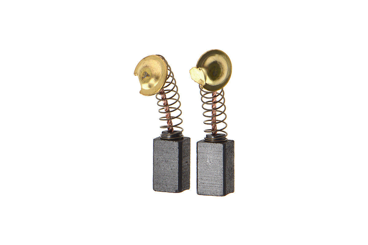 фото Щетки угольные 6,5х7,5х12 мм999021 (пружина, пятак-ухо) (комплект 2 шт) для гайковерта HITACHI ET 3102J