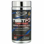 Термогенный бустер тестостерона Muscletech Test HD Thermo, 90 капсул / Мака, йохимбин, кофеин, цинк, L-теанин, эврикома, бор - изображение