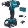 Дрель-шуруповерт аккумуляторная Makita DDF453RFE, 18 В Li-ion 2х3 Ач - изображение