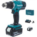 Дрель-шуруповерт аккумуляторная Makita DDF453RFE, 18 В Li-ion 2х3 Ач - изображение