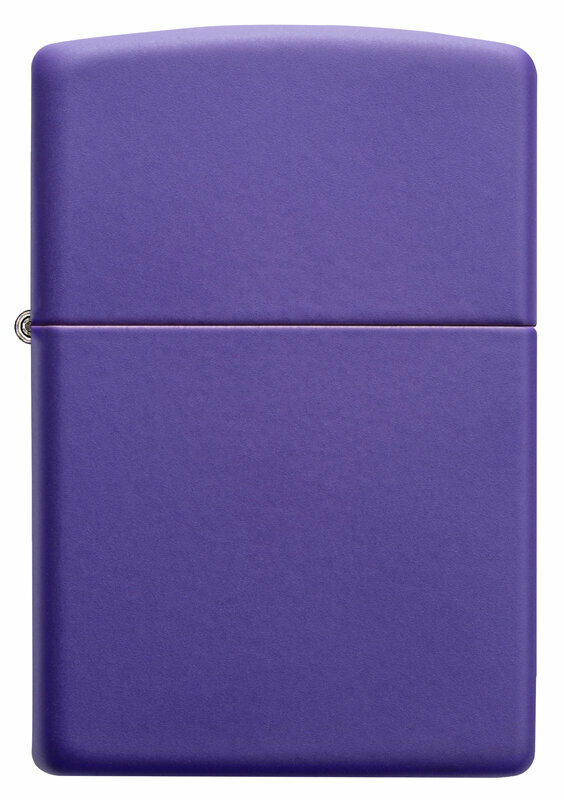 Подарочный набор ZIPPO ( Зажигалка ZIPPO 237 Classic фиолетовая матовая с покрытием Purple Matte + кремни + топливо 125 мл )