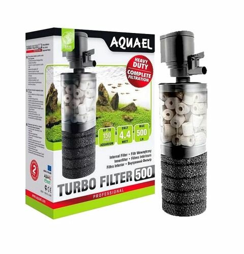 Aquael Фильтр внутренний AQUAEL Турбо 500 до 150 л, 500 л/ч, подъем воды до 0,7 м