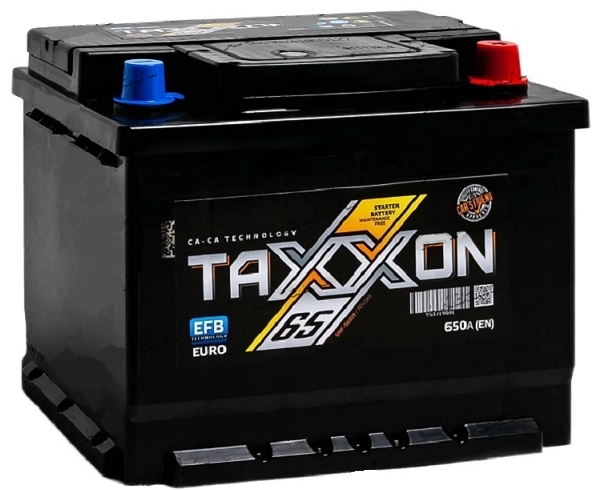 Аккумулятор автомобильный TAXXON EFB EURO 65.0 Ah 650 A 706065 ОП (242x175x190) L2 242x175x190