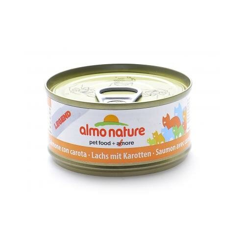 Almo Nature Legend Консервы для кошек с Лососем и Морковью 75% мяса 70гр