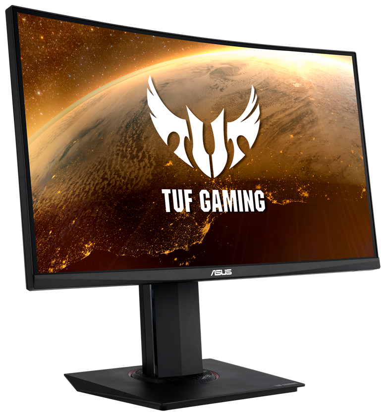 23.6" ЖК монитор Asus TUF Vg24vqr Gaming BK с поворотом экрана (Curved Lcd, 1920x1080, Hdmi, DP)