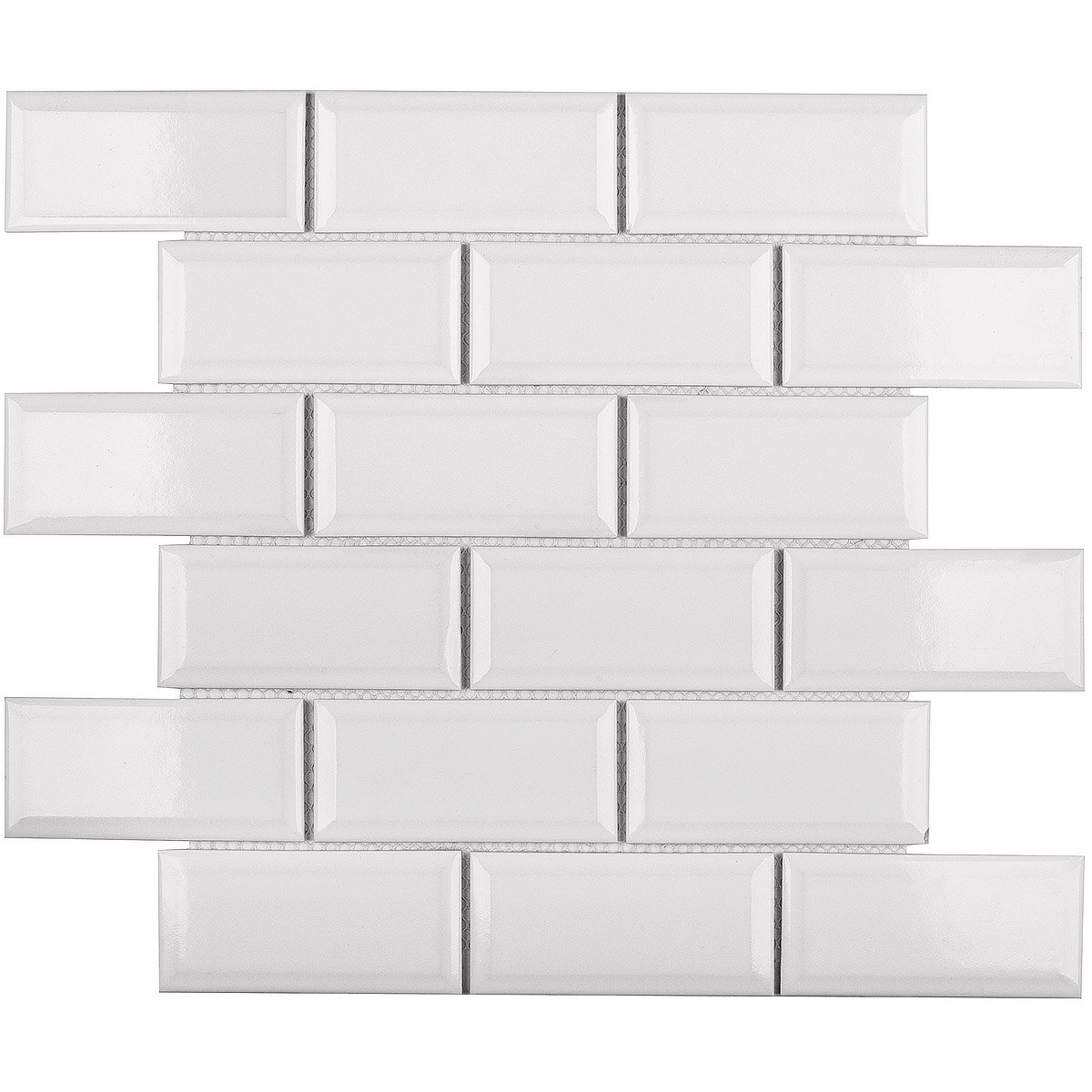 Мозаика Starmosaic Brick Metro White Glossy 288x294 (цена за 20 шт)