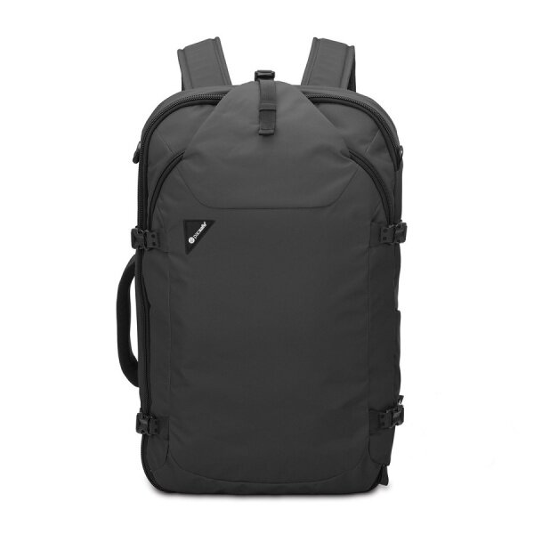 Рюкзак антивор Pacsafe Venturesafe EXP45 черный объем 45 л, 55 см x 35 см x 22 см, мягкий поясной ремень, 5 степеней защиты