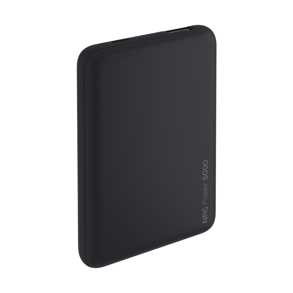 Внешний АКБ NRG Power Compact 5000 mAh, 2.1A, 1xUSB, компактный, темно-серый, Deppa