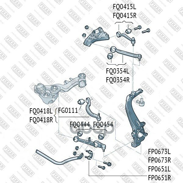 Тяга Стабилизатора Передняя Правая FIXAR арт. FP0651R