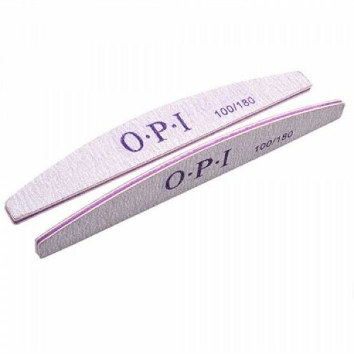 Пилки для ногтей OPI овал лодочка полумесяц 100/180, 10 шт, набор, пилки, пилочки для маникюра