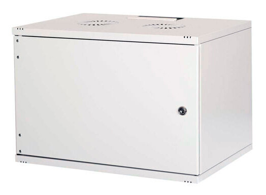 Шкаф коммутационный Lande NetBox Soho (LN-SH12U5440-LG-F0-2) настенный 12U 540x400мм пер.дв.металл задн.дв.стал.ли