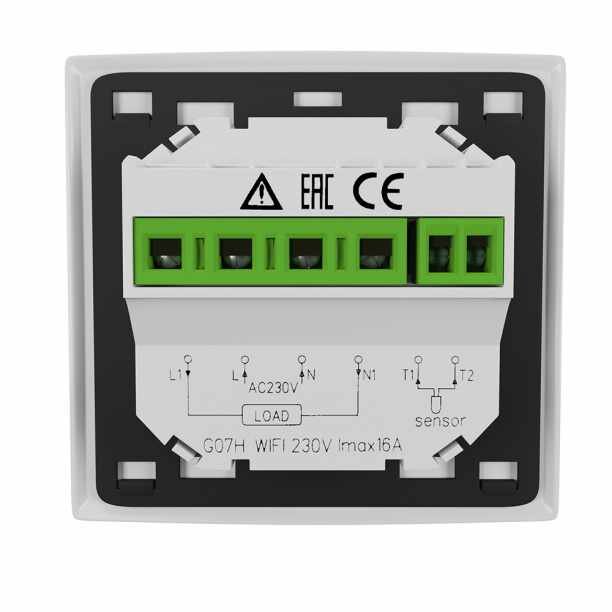 Терморегулятор сенсорный Grandeks 07H c Wi-Fi программируемый - фотография № 4