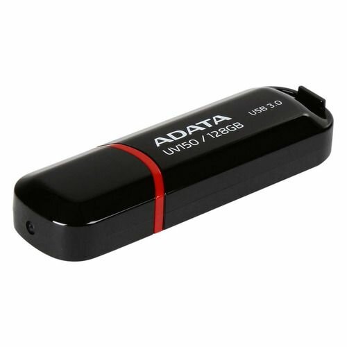 Флешка USB A-Data AUV150 128ГБ, USB3.0, черный [auv150-128g-rbk]