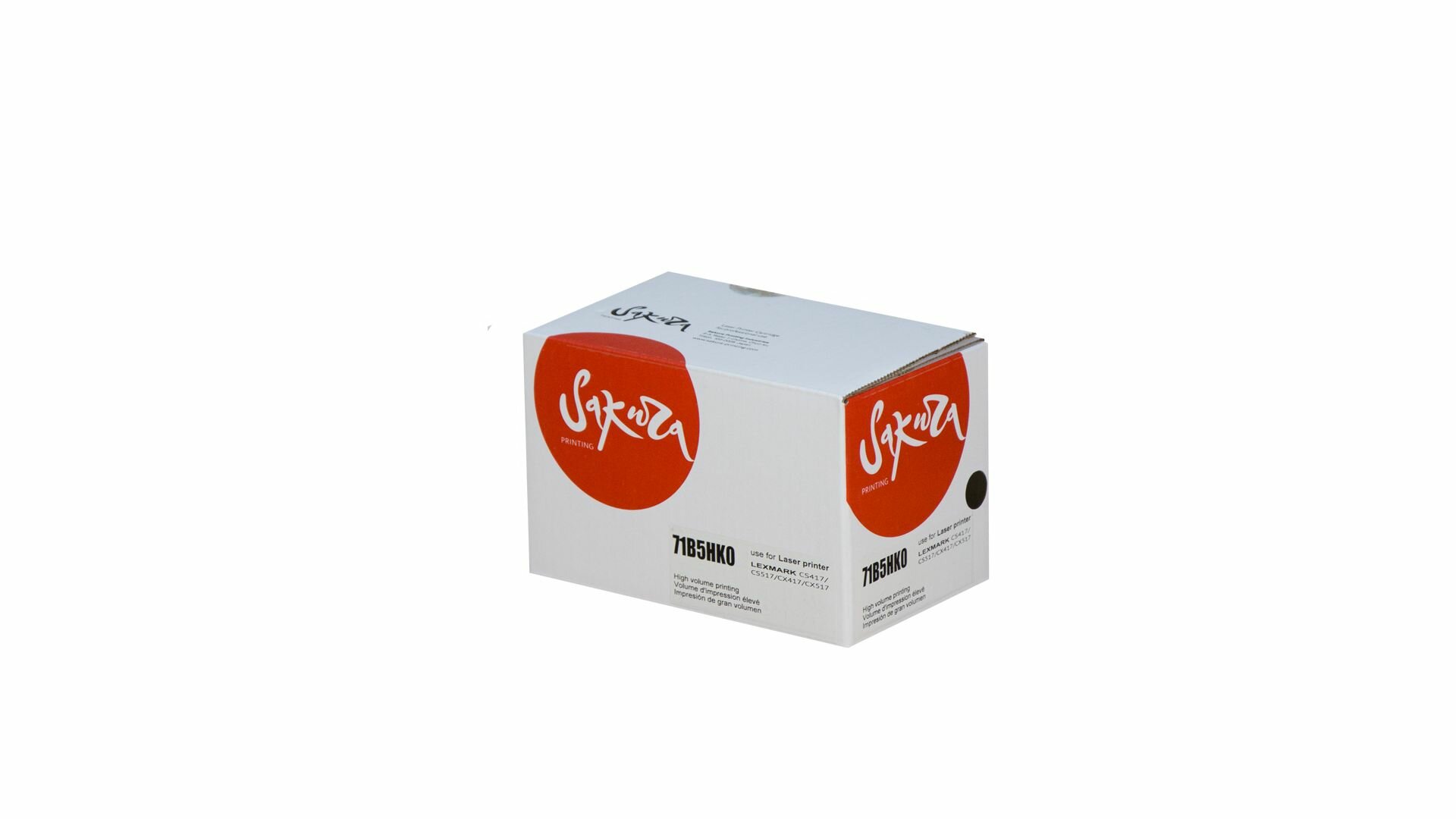 Картридж SAKURA 71B5HK0 для Lexmark, черный, 6000 к. CS417dn/CS517de/CX417de/CX517de