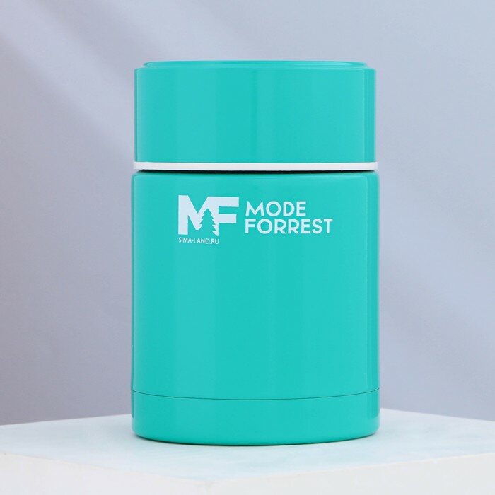 Термос для еды Mode Forrest, 450 мл, бирюзовый, сохраняет тепло 6 ч - фотография № 1