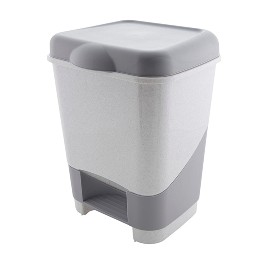 фото Контейнер для мусора Полимербыт с педалью пластиковый 20л, 32 х 32 х 43см