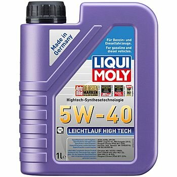 Масло Моторное 5w40 Liqui Moly 1л Нс-Синтетика Leichtlauf High Tech A3/B4 Liqui moly арт. 2327