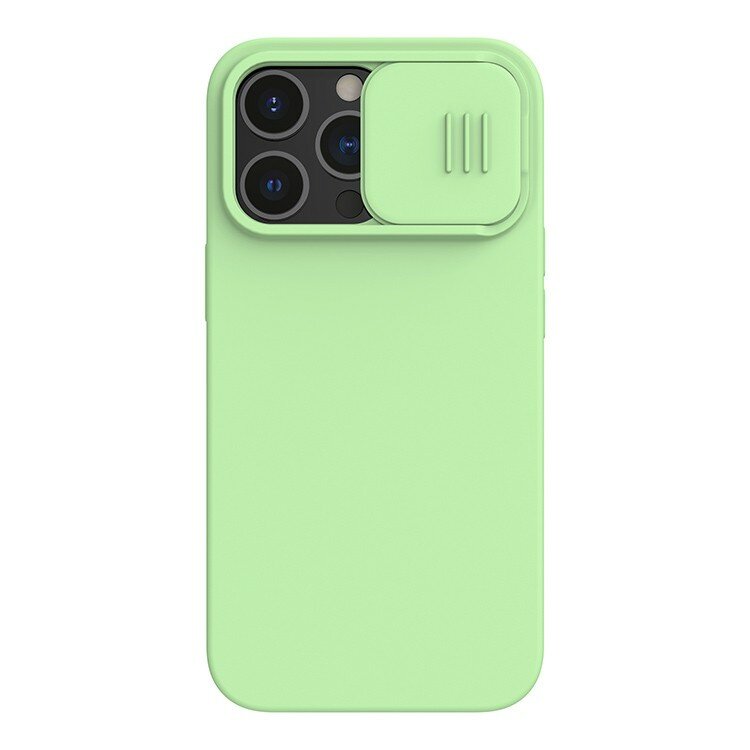 Nillkin Чехол Nillkin CamShield Silky Magnetic Silicone для iPhone 13 Pro Max Mint Green (magsafe)