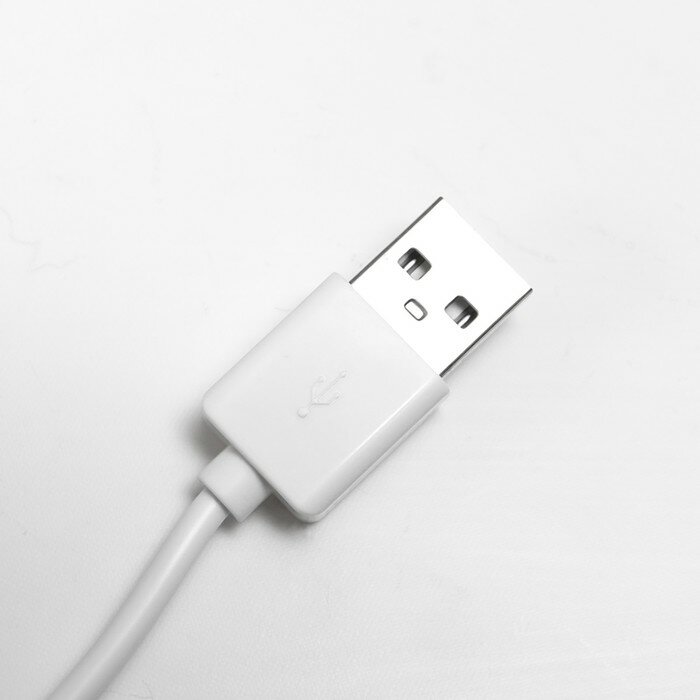 Соляной светильник "Елка" LED (диод цветной) USB белая соль 10х7х13 см - фотография № 5