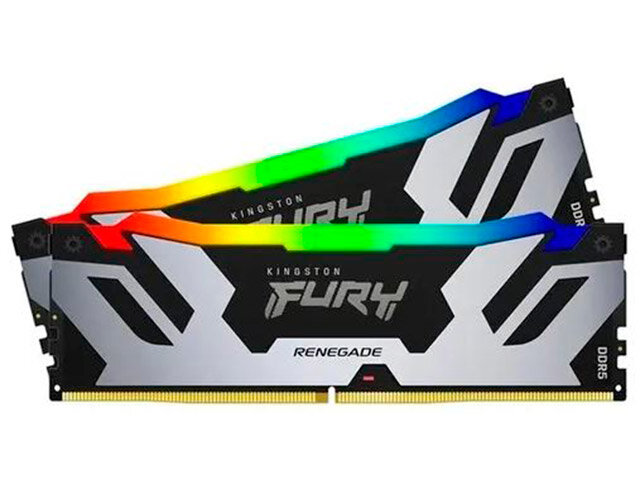 Модуль памяти Kingston Fury Renegade RGB XMP DDR5 DIMM 6000MHz PC-48000 CL32 - 64Gb (2x32Gb) KF560C32RSAK2-64