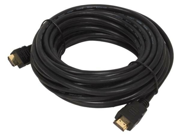 Кабель HDMI 10м TV-COM CG501N-10M круглый черный