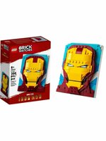 Конструктор LEGO Marvel Brick Sketches Iron Man "Железный человек" 200 деталей / 40535