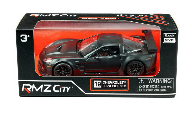 Uni-Fortune Машинка металлическая RMZ City 1:32 Chevrolet Corvette C6.R,инерционная, серый матовый цвет