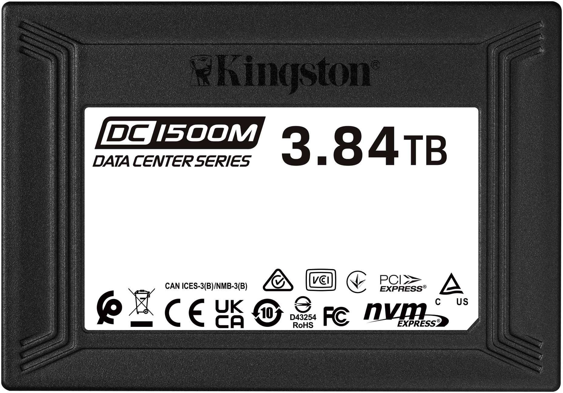 SSD накопитель Kingston DC1500M SEDC1500M/3840G 3.8ТБ, 2.5", PCI-E 3.0, NVMe, U.2 SFF-8639