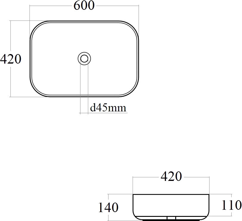 Раковина BOND Cube S54-600 - фотография № 9