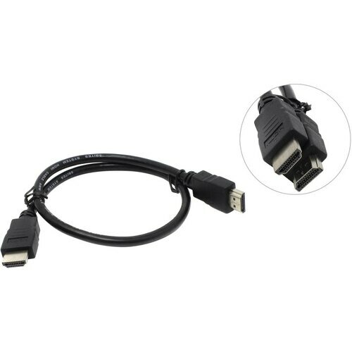 Кабель HDMI 0.5м 5bites APC-005-005 круглый черный - фото №1