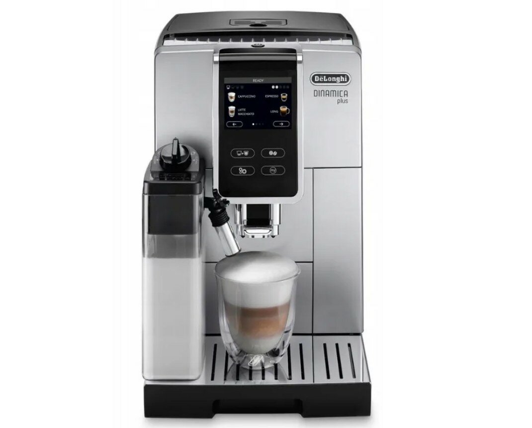 Кофемашина автоматическая DeLonghi ECAM370.70.SB, серебристый/черный