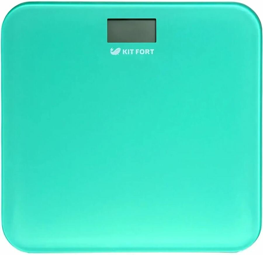 Напольные весы KITFORT КТ-804-1, до 150кг, цвет: зеленый - фотография № 3