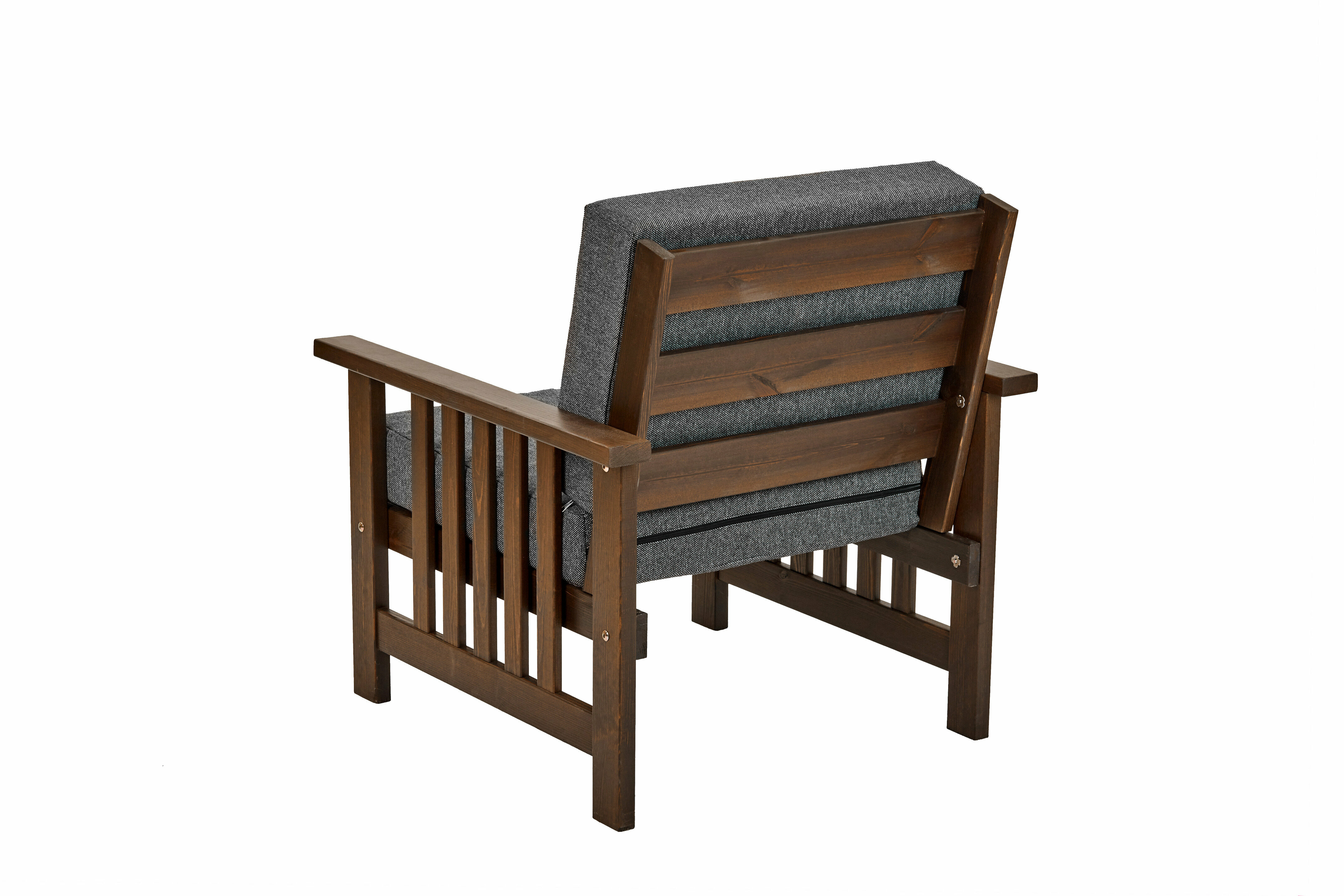 Кресло деревянное для сада и дачи с подушками, барон - фотография № 6
