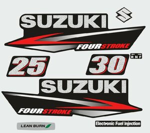 Наклейка Suzuki 25-30 для лодочного мотора