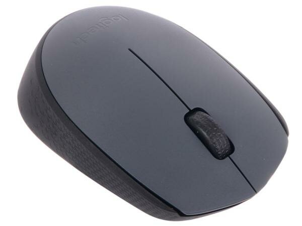 Мышь беспроводная Logitech M170 чёрный серый USB 910-004642