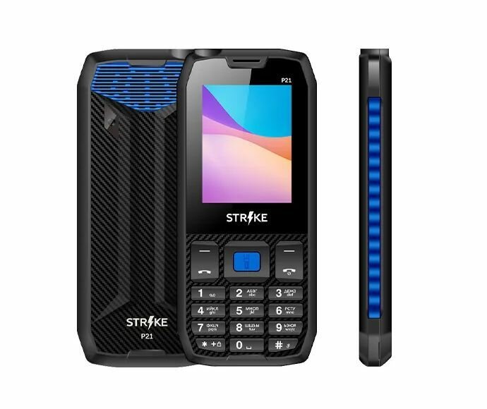 Мобильные телефоны STRIKE P21 BLACK+BLUE