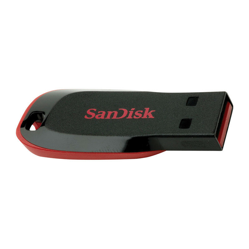 Память SanDisk Cruzer Blade 16GB, USB 2.0 Flash Drive, красный, черный ( Артикул 193330 )