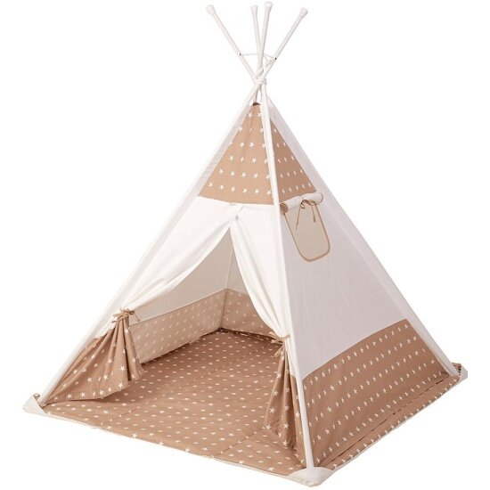 фото Палатка-вигвам детская Polini kids Звёзды, макиато